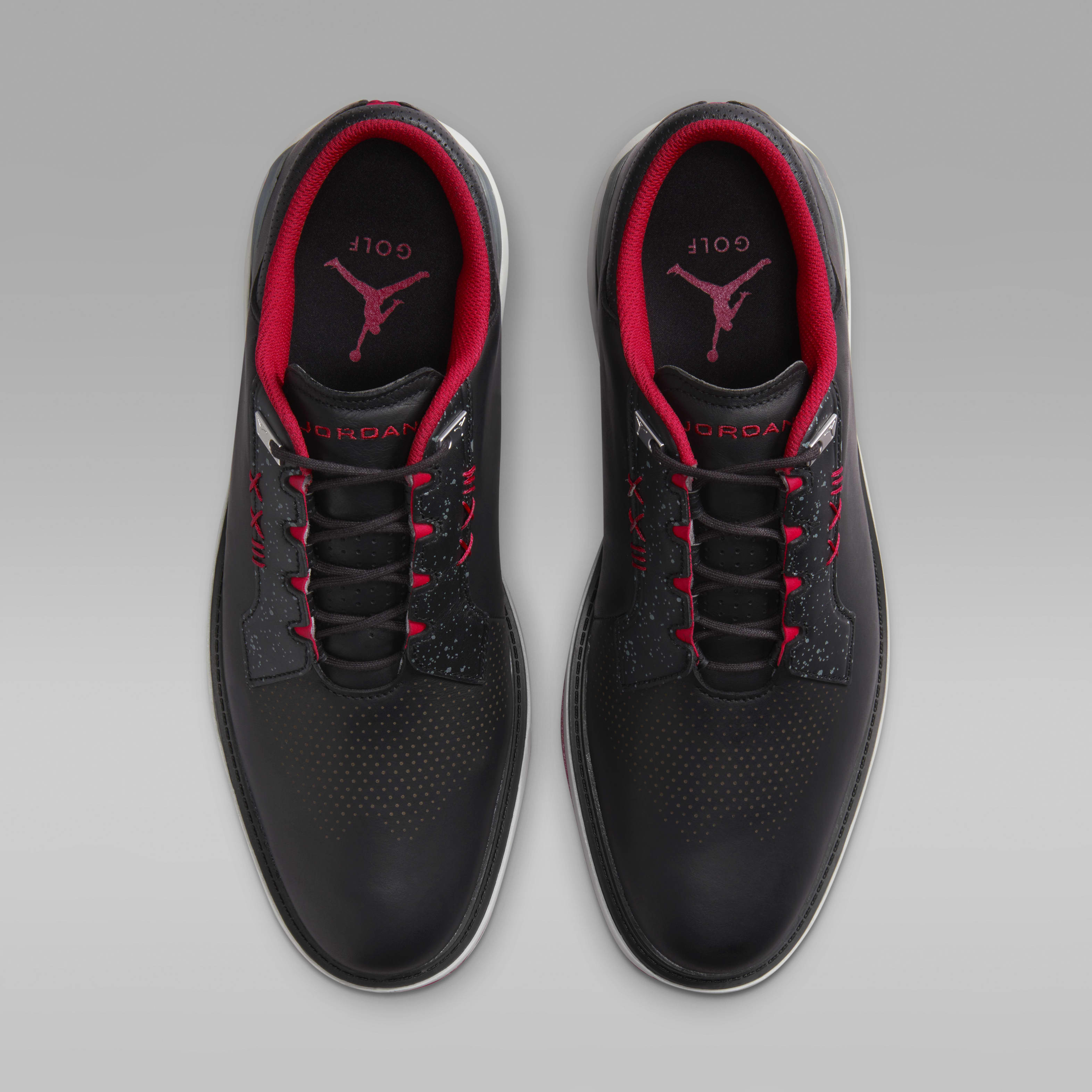 Red jordan golf shoes cheap